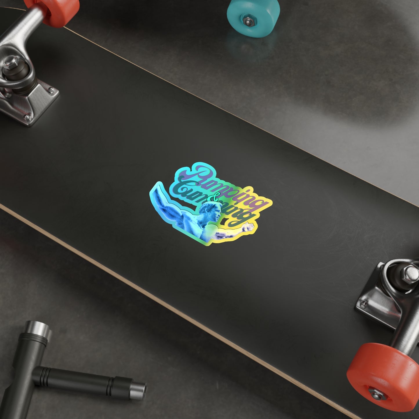 Get Pumped Holographic Die-cut Stickers