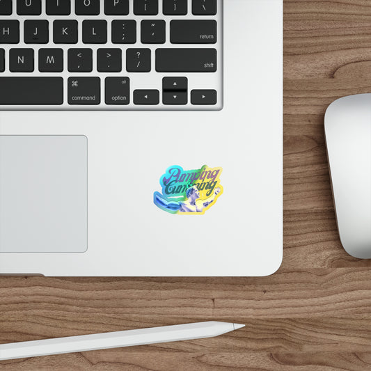 Get Pumped Holographic Die-cut Stickers