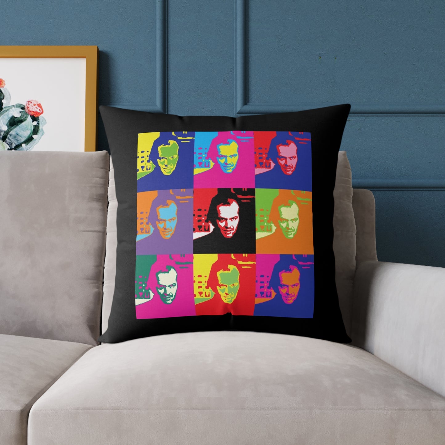 Pop Art Jack Torrance Square Poly Canvas Pillows