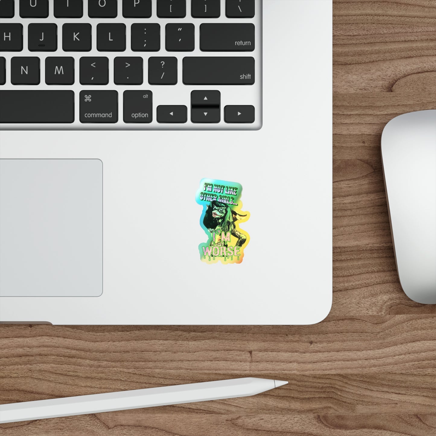Not Like Other Girls Greta Gremlin Holographic Sticker