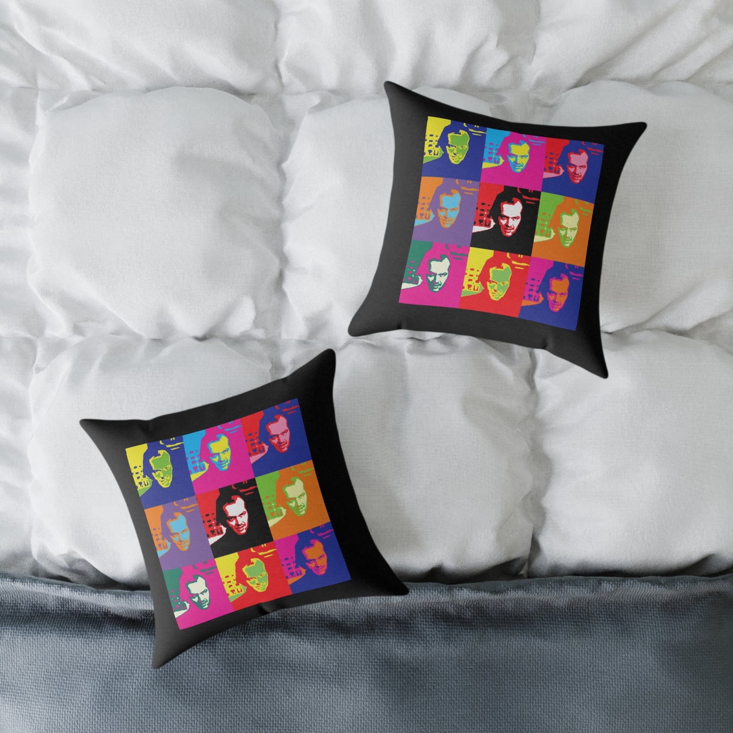 Pop Art Jack Torrance Square Poly Canvas Pillows