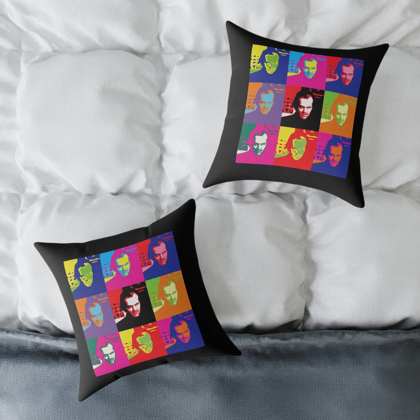 Pop Art Jack Torrance Square Poly Canvas Pillows