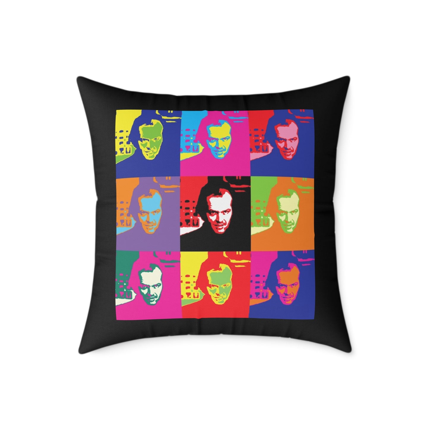 Pop Art Jack Torrance Square Poly Canvas Pillows