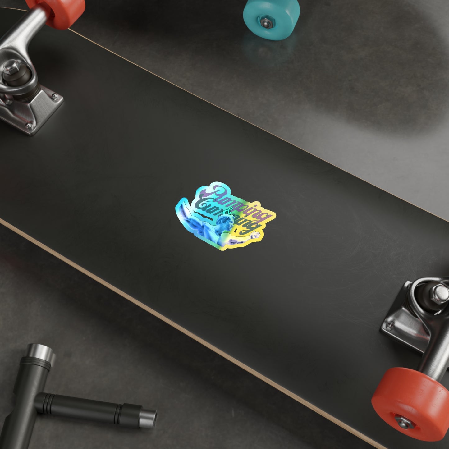 Get Pumped Holographic Die-cut Stickers