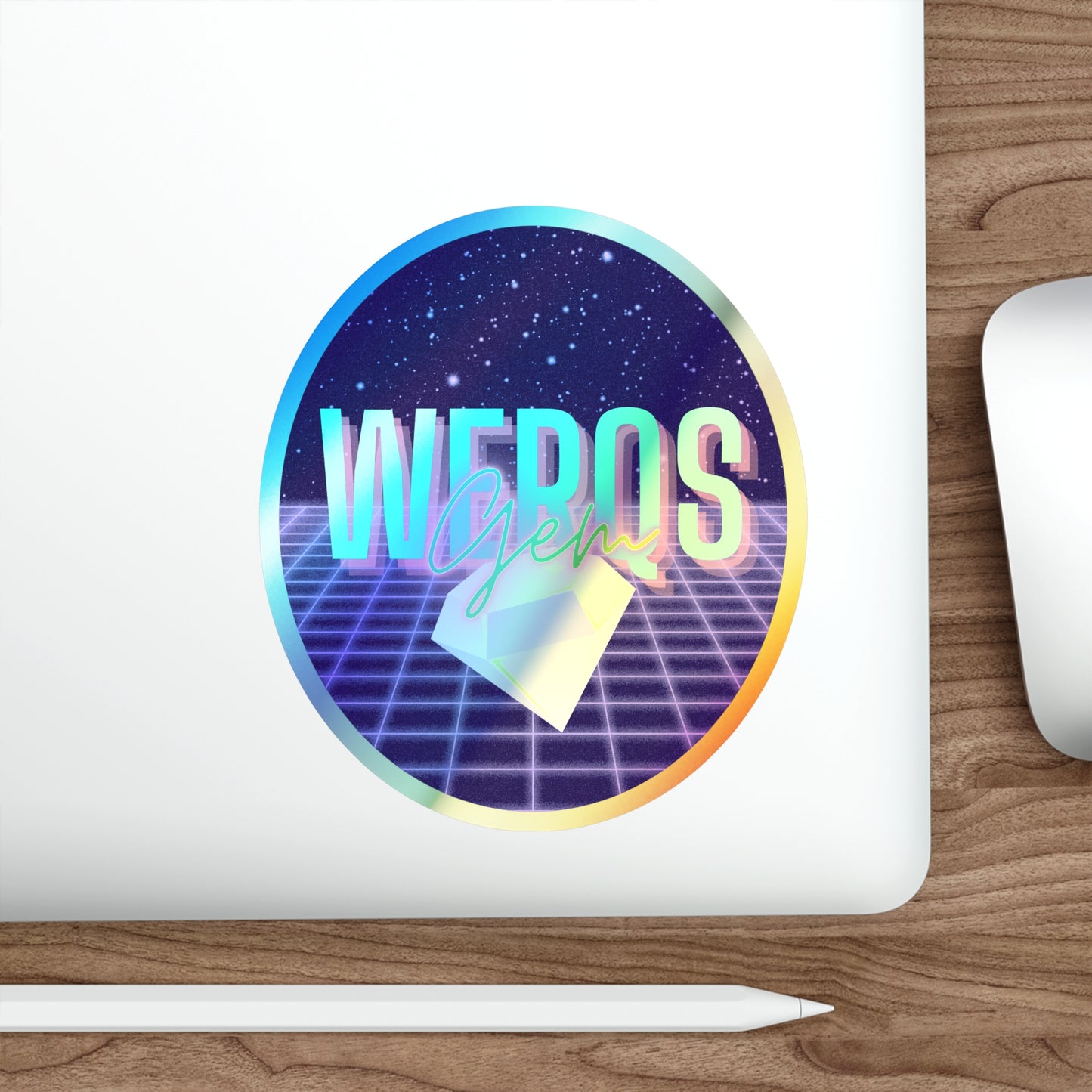 GemWerqs 4eva Holographic Sticker