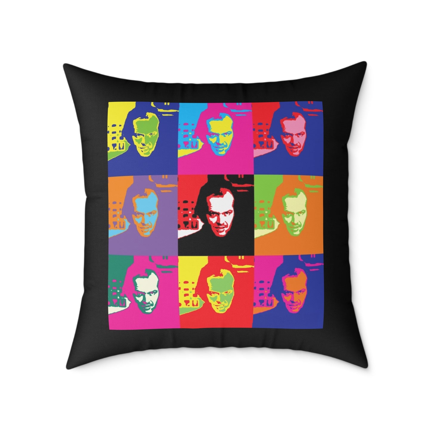 Pop Art Jack Torrance Square Poly Canvas Pillows