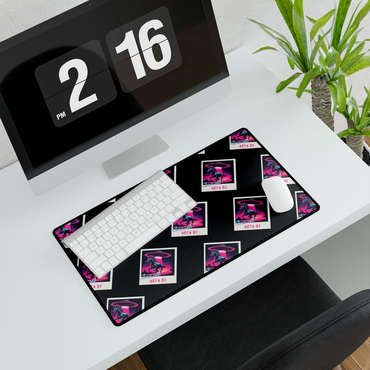 Area 51 Tourism Polaroid Poster Desk Mat