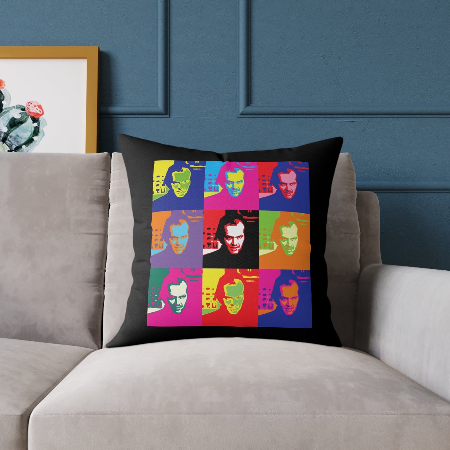 Pop Art Jack Torrance Square Poly Canvas Pillows