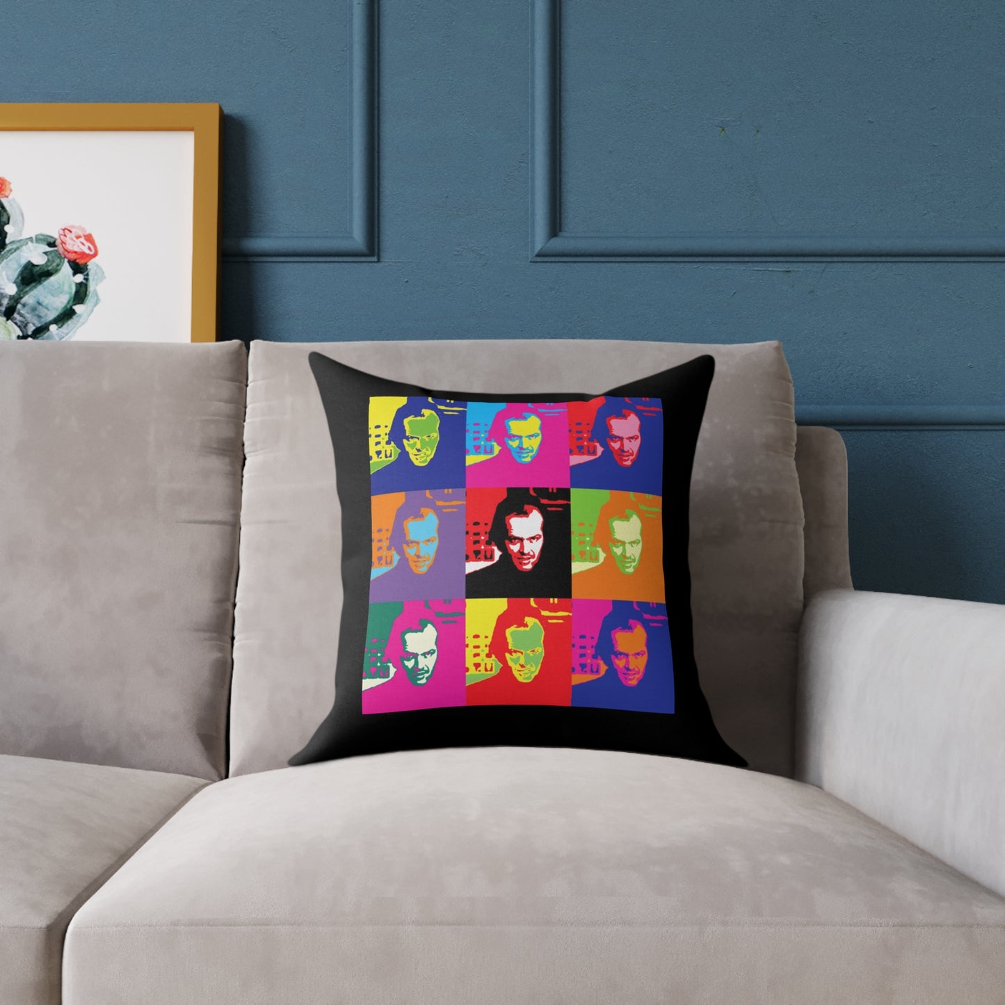 Pop Art Jack Torrance Square Poly Canvas Pillows