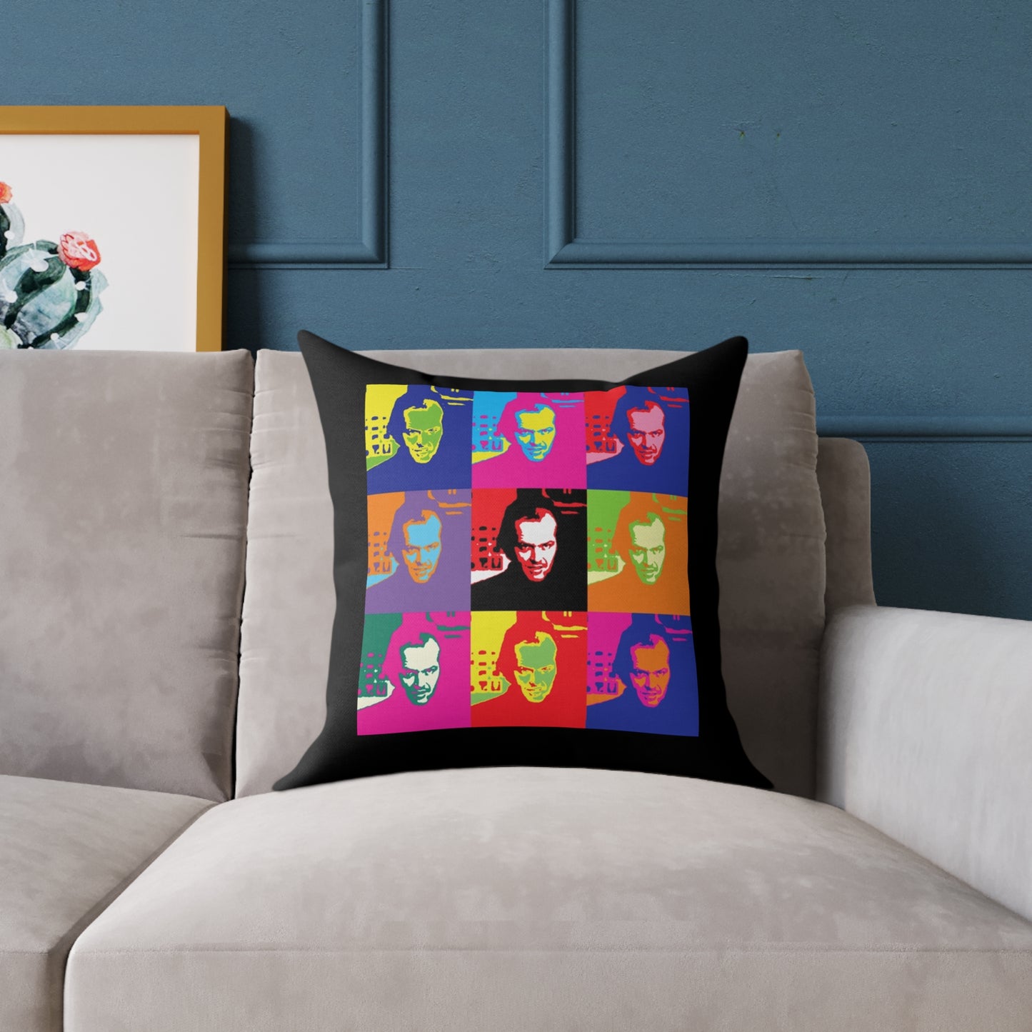 Pop Art Jack Torrance Square Poly Canvas Pillows