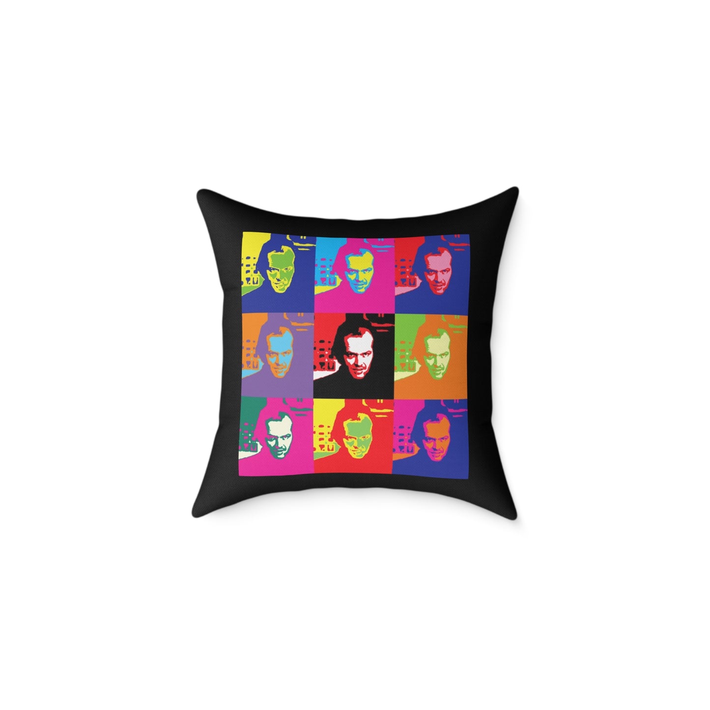 Pop Art Jack Torrance Square Poly Canvas Pillows