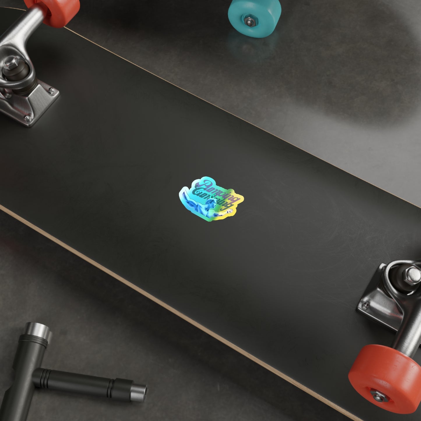 Get Pumped Holographic Die-cut Stickers