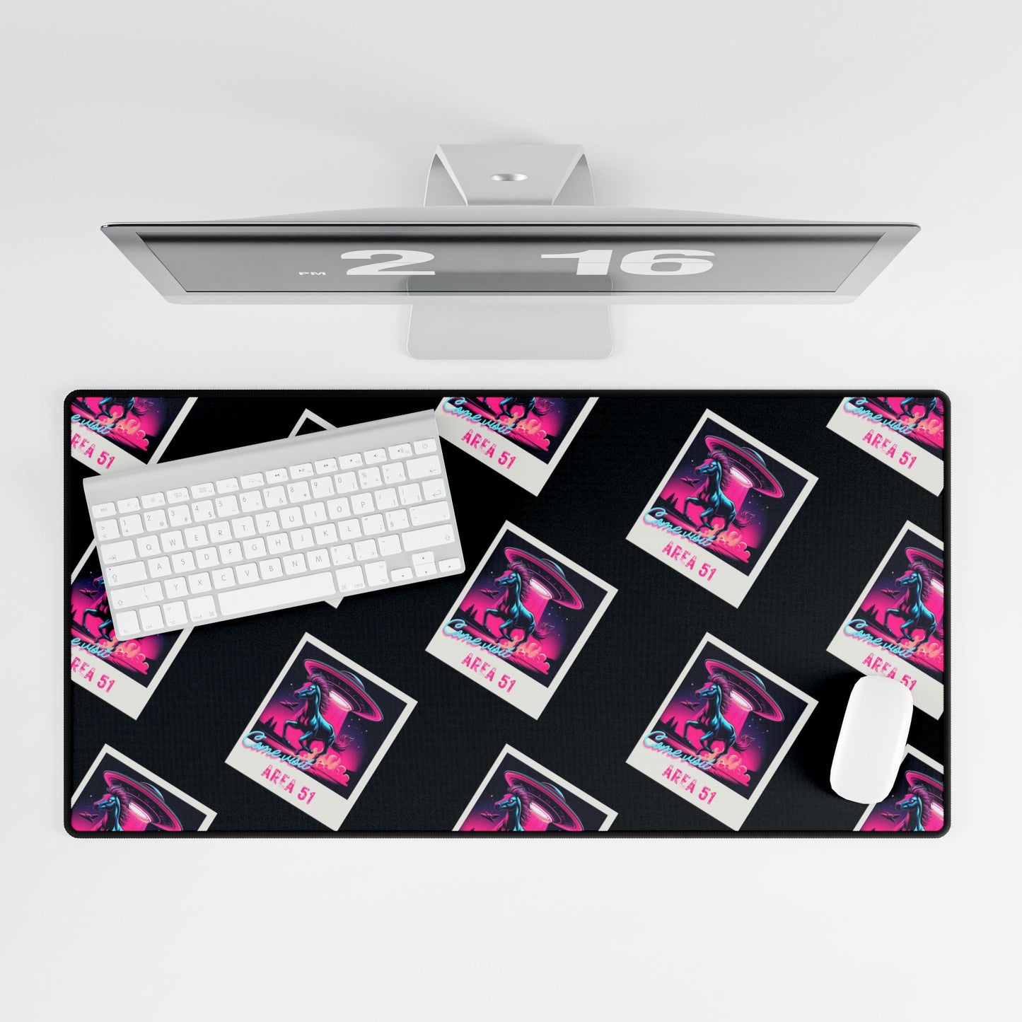 Area 51 Tourism Polaroid Poster Desk Mat