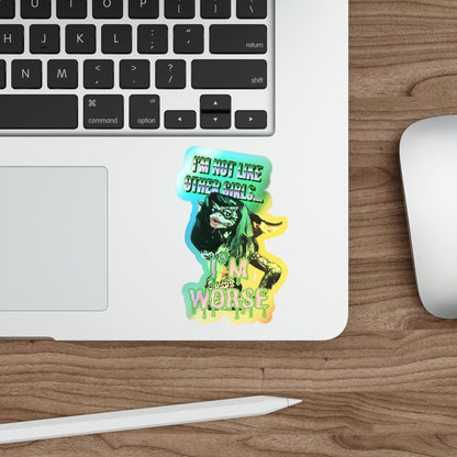 Not Like Other Girls Greta Gremlin Holographic Sticker