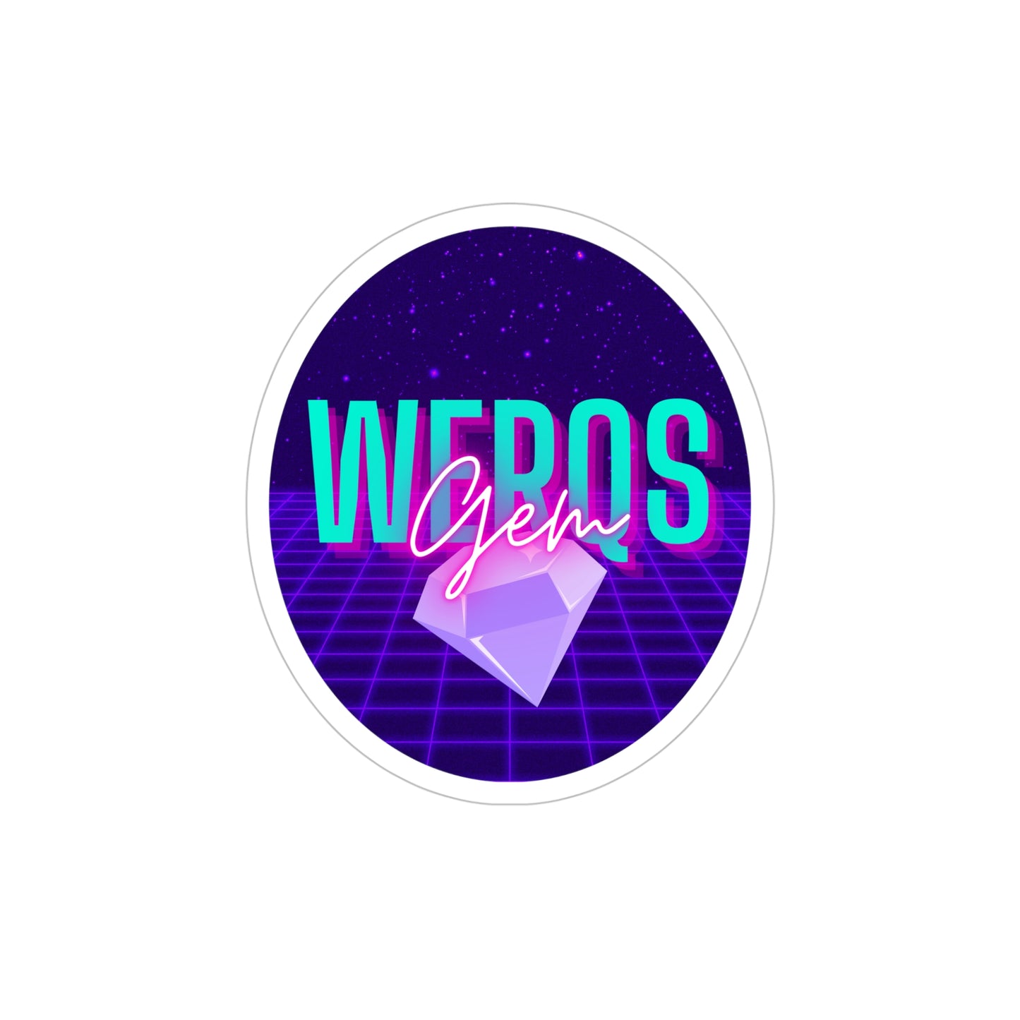 GemWerqs 4eva Transparent Outdoor Sticker
