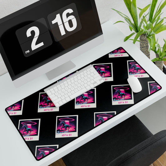 Area 51 Tourism Polaroid Poster Desk Mat
