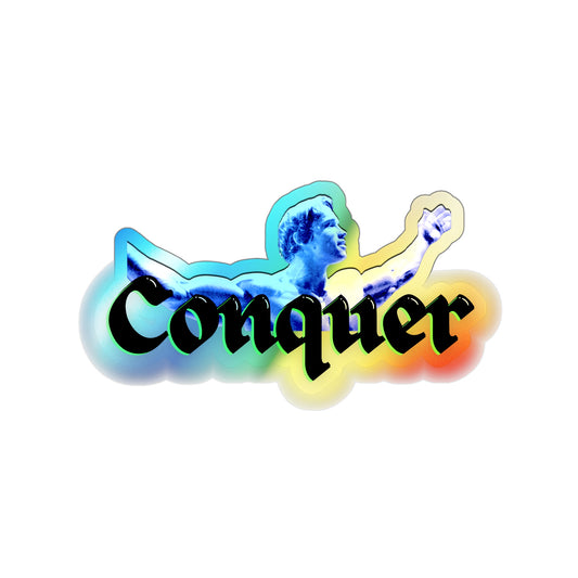 Conquer Like Schwarzenegger Die-cut Sticker