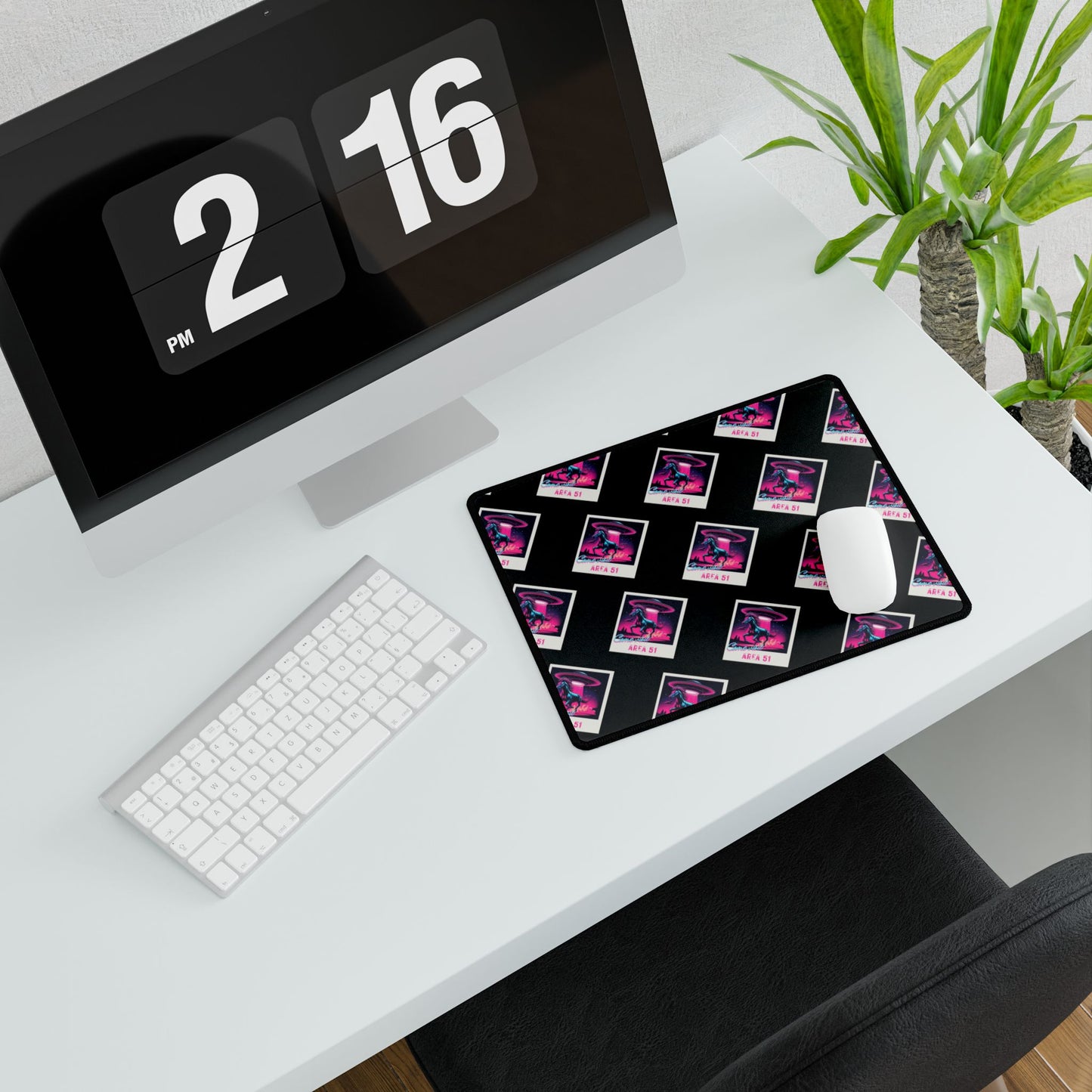 Area 51 Tourism Polaroid Poster Desk Mat