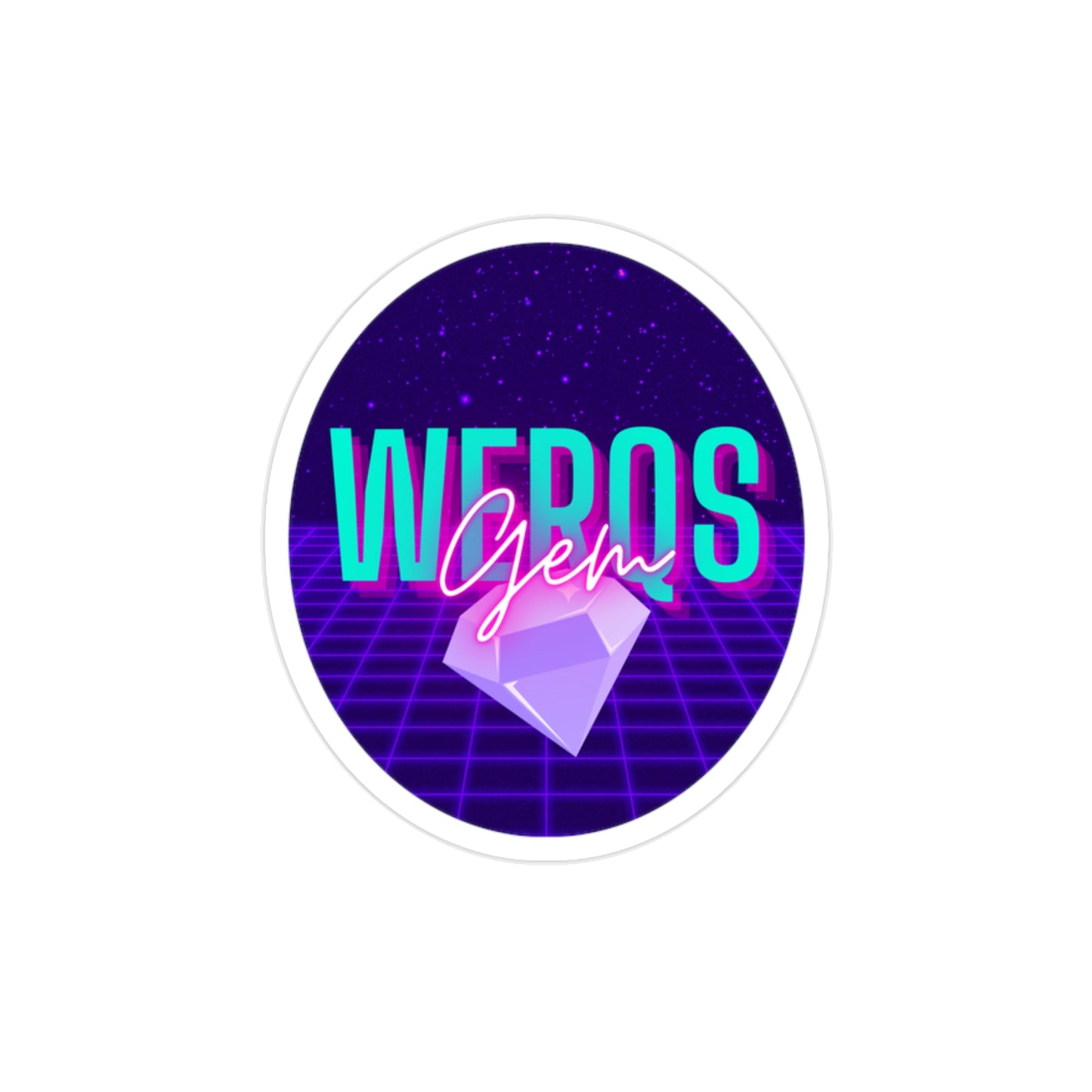 GemWerqs 4eva Transparent Outdoor Sticker