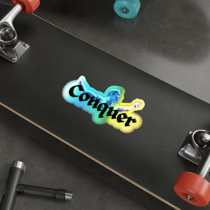 Conquer Like Schwarzenegger Die-cut Sticker